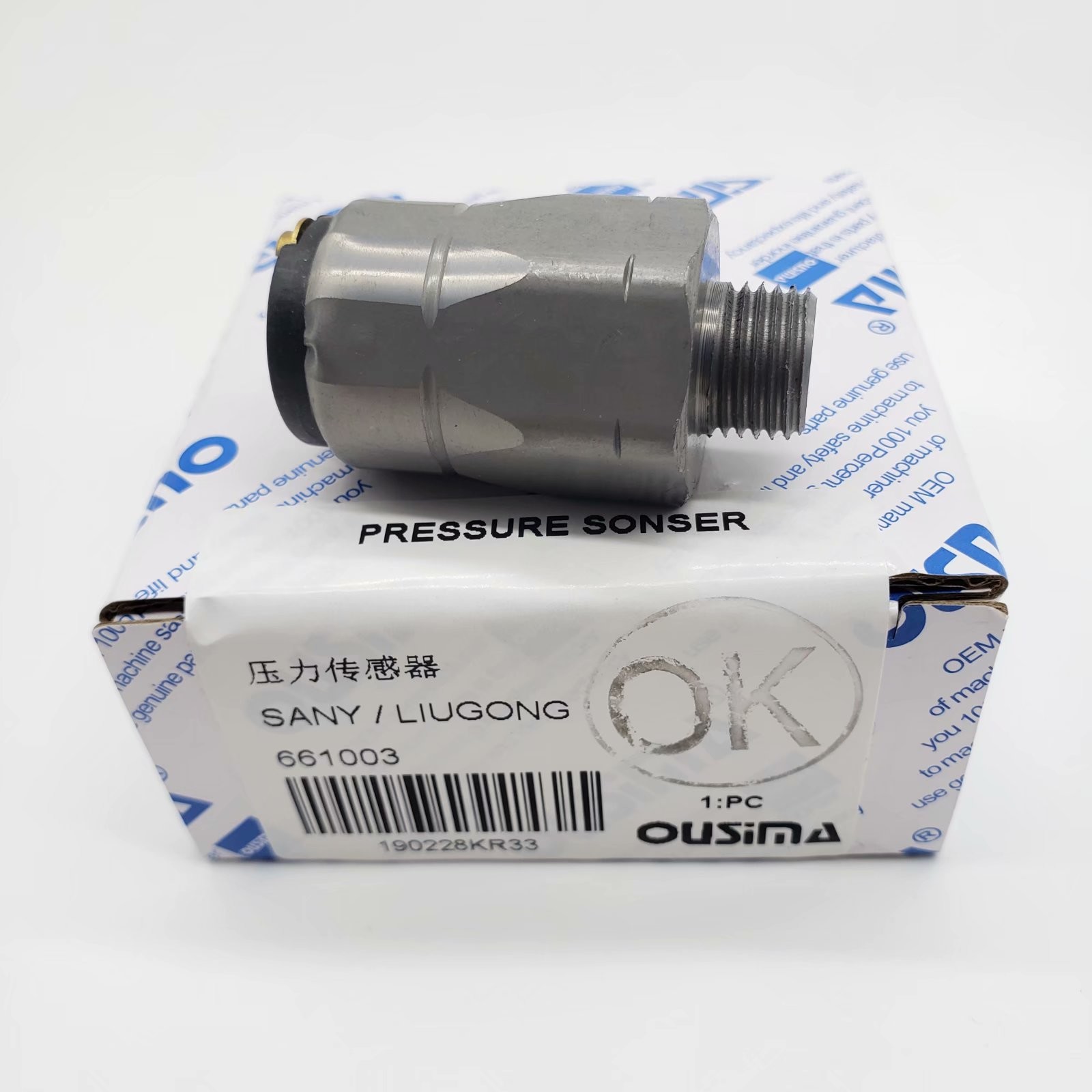 OUSIMA Electric Oil Pressure Sensor 660804 660404 661203 661204 631003 661003 For LIUGONG Excavator