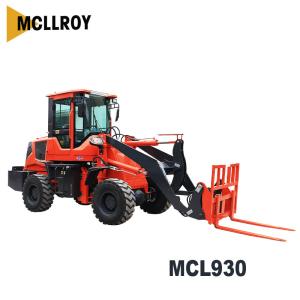 Quality MCL930 Compact 1.5 Ton Wheel Loader Front End 1800KG Rated Load wholesale