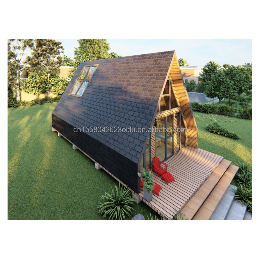 EU Bathroom Living Room Wooden Triangle Container with Sandwich Panel Door and Galvanized Steel Square Tubes Structure