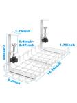 Oem White Iron Carbon Steel Cable Management Tray No Drilling Under Desk
