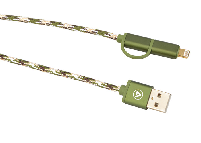 Cotton Braided Sleeving For Covered Cable , pc Custom Cable Sleeving