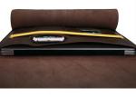 A4 Size Brown Envelope Style Laptop Sleeve Genuine Documents Leather Laptop