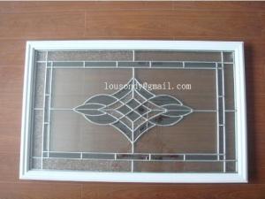 Quality triple glass panel with frame in door wholesale