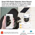 3MP 6W 4G PTZ Camera Built In Battery Siren IP65 4G Solar Security Camera