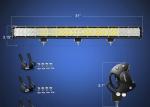 198W Waterproof LED Off Road Driving Lights 31 Inch For SUV UTV Jeep
