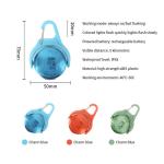 White Blue Green Silicone Flashing Dog Collar Tag Floral Dog Identity Tags