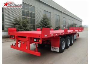 Quality Custom Air Suspension 18 Wheeler Flatbed Trailer For Heavy Duty Cargo wholesale