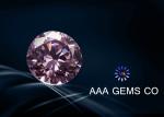 OEM / ODM Light Pink Round Moissanite , 6mm Moissanite Diamonds