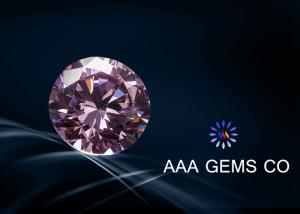 Quality OEM / ODM Light Pink Round Moissanite , 6mm Moissanite Diamonds wholesale