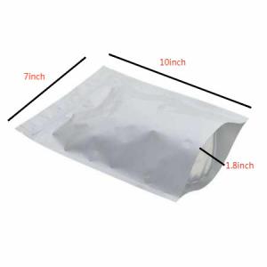 Quality Stand-Up Resealable Heat Seal Bags Frosted Silver Foil Sealed Bags wholesale