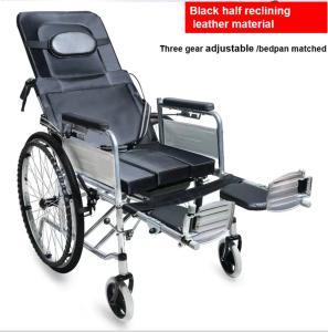 Quality 12&quot; 24&quot; Lightweight Foldable Wheelchair Fold Up Electric Wheelchair Black wholesale