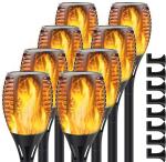 33LEDS Solar Torch Lights