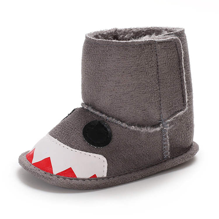 Wholesale Warm plush Winter snow 0-2 years boy and girl prewalker outdoor baby boots