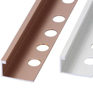 Quality Custom Color Lightweight Aluminium Tile Trim Environmentally Friendly wholesale