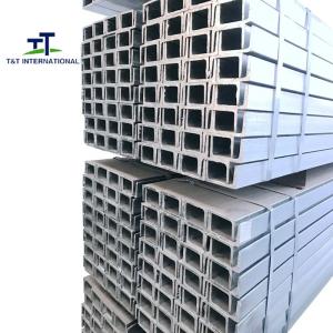 Quality S235 S355 SS400 U Profile Steel Channel ASTM A36 Q235 Q345 Lightweight wholesale