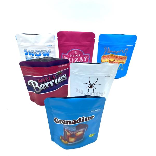 Cheap LDPE Resealable Mylar Bags Gravure Print Aluminum Packaging Bags GMP for sale