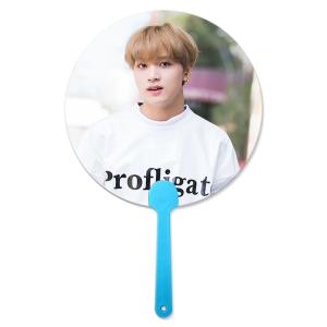 Quality 17x17cm Flip 3D Lenticular Hand Fan Korea Star For Kpop Idol wholesale