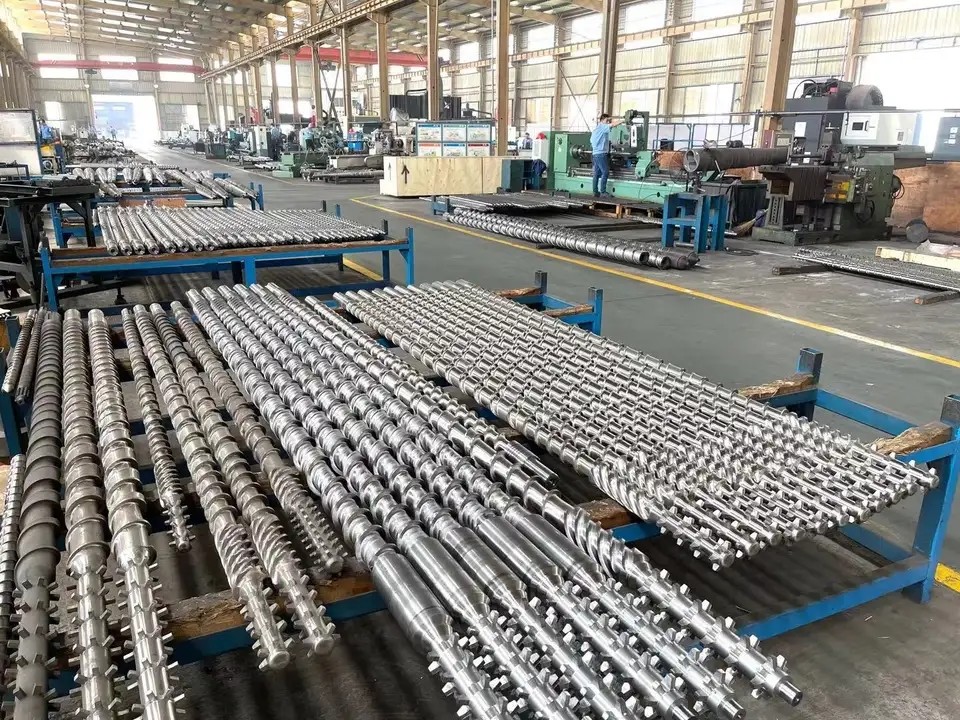 Screw Barrel / Conical Twin Screw Barrel / Extruder Screw Barrel For Pipe Extrusion