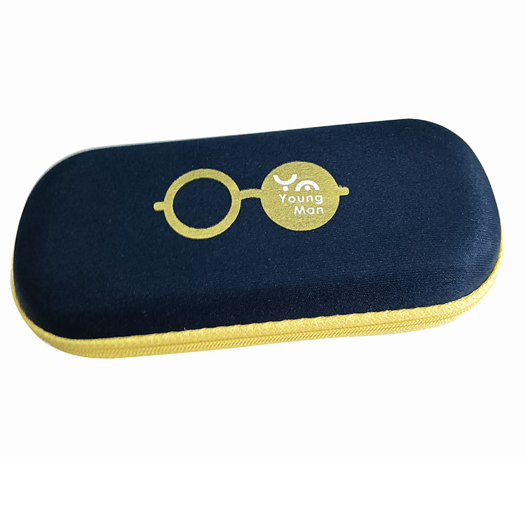 Customized Knitted Fabric EVA Glasses Case For Kids Scratch Resistant