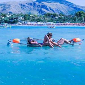 Quality See Bottomed Recreational Rowing Boat , Thick Transparent Flat Bottom Kayak wholesale