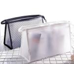 Women Transparent Cosmetic Bag with zipper EVA PVC OPP Material