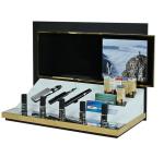 Supermarket PVC Acrylic Tabletop Product Display Stands CMYK