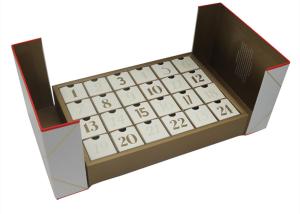 Quality Large Luxury Packaging Boxes Brand Packaging , Advent Calendar Box With Drawers 2 Open Flaps wholesale