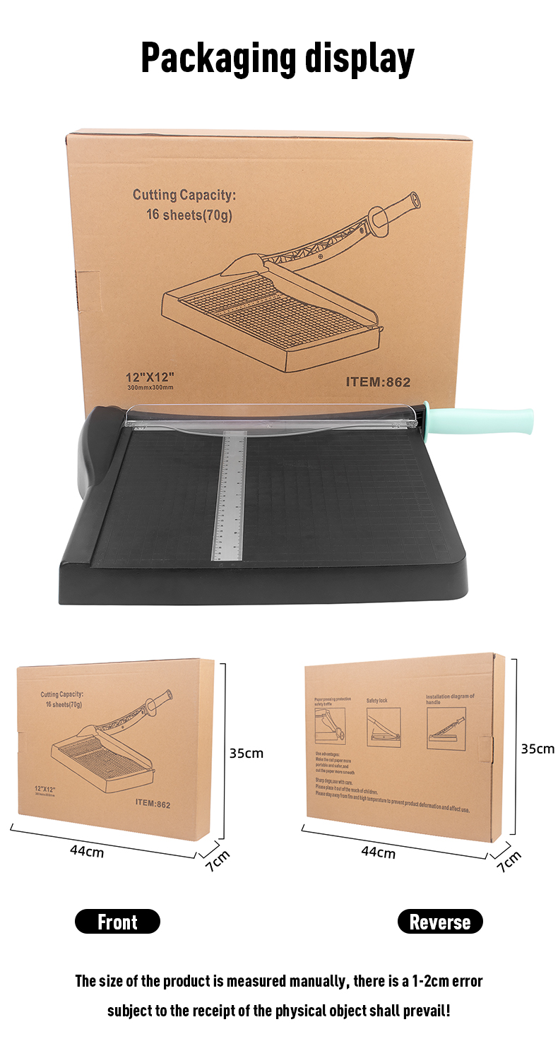 Customized Colorful Engineering Plastic ABS Paper Trimmer with Blade Lock and More