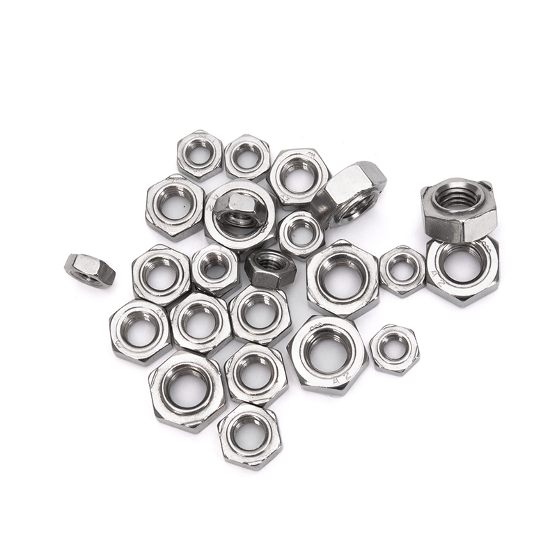 Stainless Steel 201/304/316 Zinc and Wax Finish Hex Nuts M4 M8 M12 for Heavy Duty Mining Applications