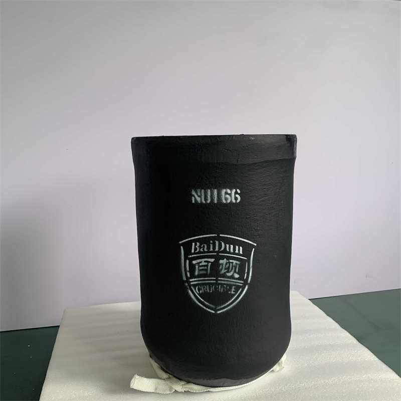 Straight Silicon Carbide Graphite Crucible For Metal Melting Low Slag Adherence