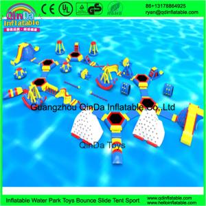 Quality Guangzhou QinDa Toys Giant Inflatable Water Park For Sale wholesale