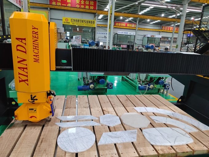 300-400mm Blade Diameter Monoblock Bridge Cutting Machine with Worktable Tilting Angle of 0-85°