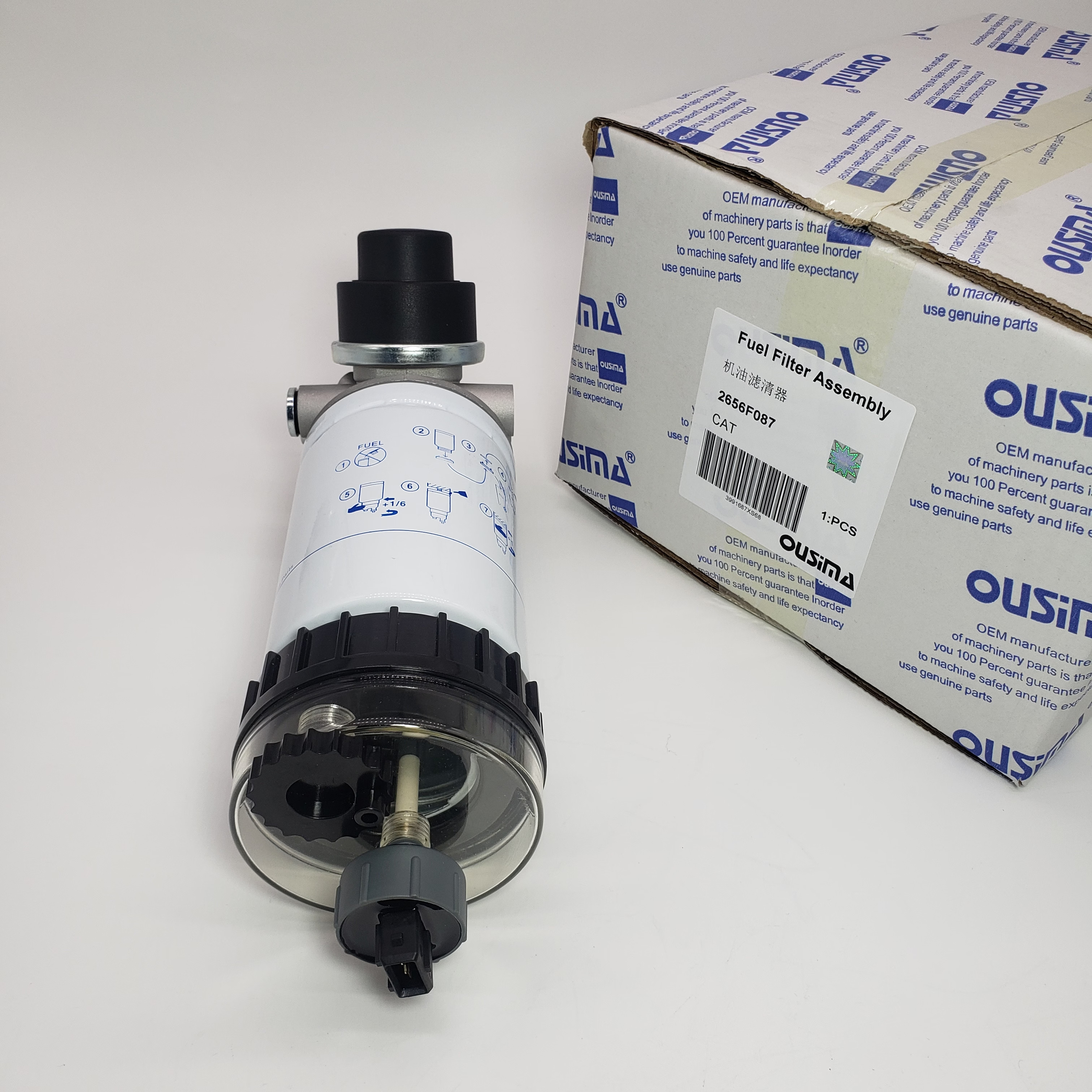 2656F087 Water Separator Fuel Filter Assembly Electronic Pump For Excavator