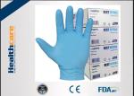 9 Mil 6 Mil Blue Nitrile Exam Disposable Protective Gloves Examination Powder