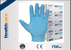 Quality 9 Mil 6 Mil Blue Nitrile Exam Disposable Protective Gloves Examination Powder Free wholesale