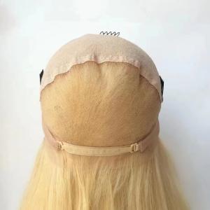 Quality Full Front Lace 613 Human Hair Wig Straight Glueless Blonde wholesale
