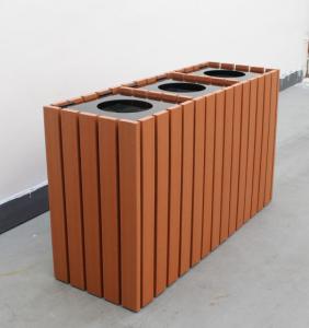 Quality Commercial Recycling Containers Outdoor With 3 Bins 700mm Height wholesale