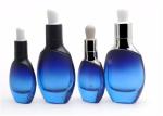 Unique Shaped 15ml 30ml Amber Glass Dropper Bottles For Essential Oil , Cosmetic