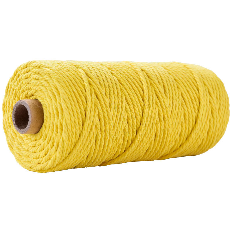 Green 3 Strand Twisted Nylon Rope 3mm Macrame Braided Cotton Rope