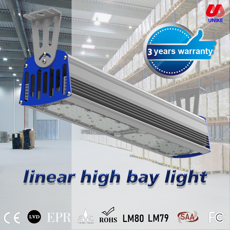 100w 150w 200w Ip65 Anti-gare Industrial Lamps Led Linear High Bay Light
