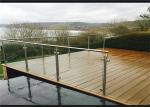 Customized 316 Stainless Steel Glass Railing Strong Rust Resistance For Pool