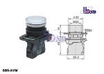 Normally Closed Round Push Button Switch SB5 Series As Warning Signals