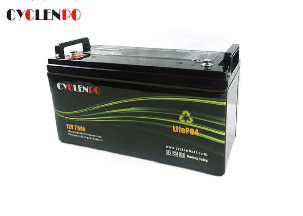 75A Deep Cycle Lithium Ion Battery Packs For Electric Vehicles Rated Voltage 12