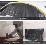 Green Taped Protective Anti Outdoor Paper Pre Taped Masking Film 16m