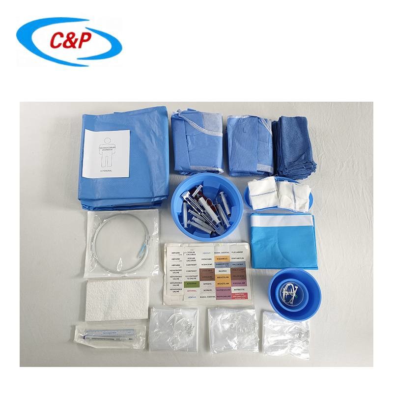 Medical Consumable Angiography Drape Pack Sterile Medical Angio Kit