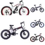 Integrated Battery Fat Tire Folding Electric Bike 6061 Alu Frame