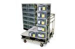 Aluminium Profile Industrial Tote Cart Multilayer Hand Push Trolley