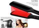 450 Degrees Electric Ceramic Hair Straightener Flat Iron LCD Display