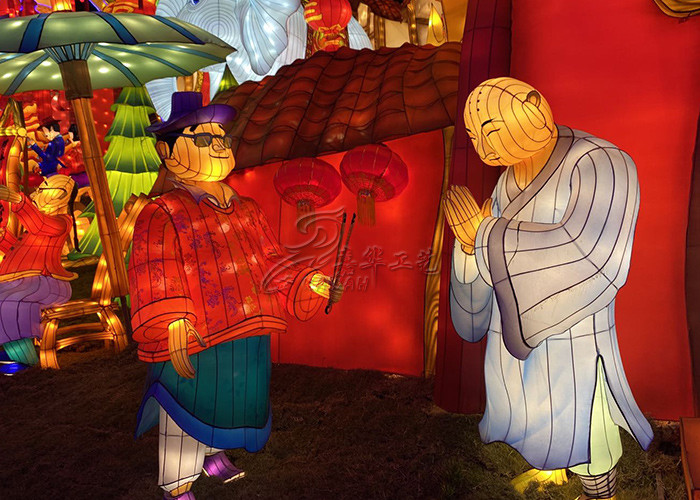 Interactive Handcrafted Lanterns Display Small Garden Character Lantern