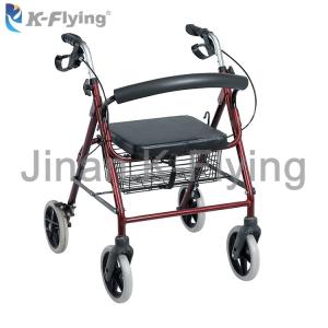 Quality Lightweight Flexiable Medical Rehabilitation Equipment Elderly Walking Aid Rollator wholesale